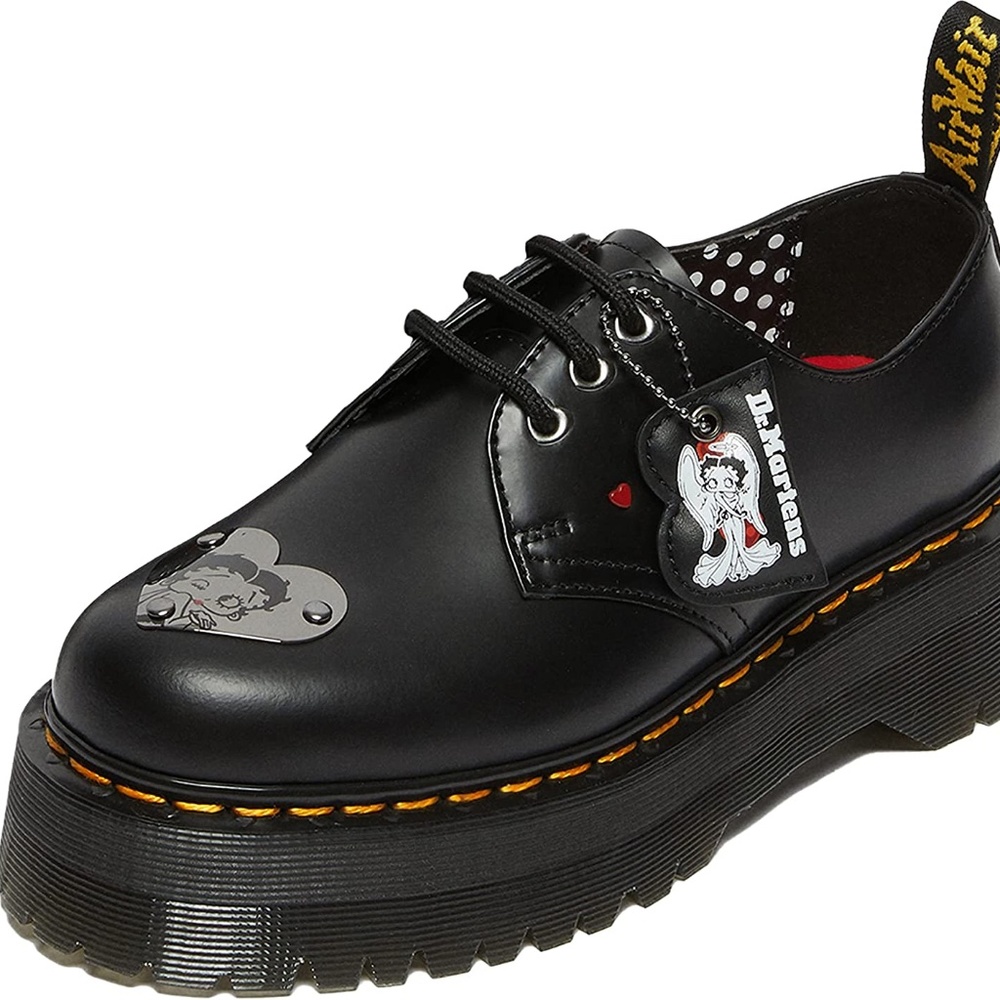Dr. Martens Women's 1461 LIMITED EDITION Betty Boop Quad Platform Black US 7